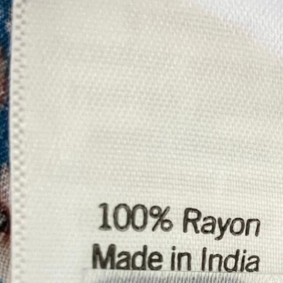 Sonoma Floral Faux Wrap Midi Skirt Women OX Blue Ruffle Cottagecore Boho‎ NWOT - Picture 9 of 10